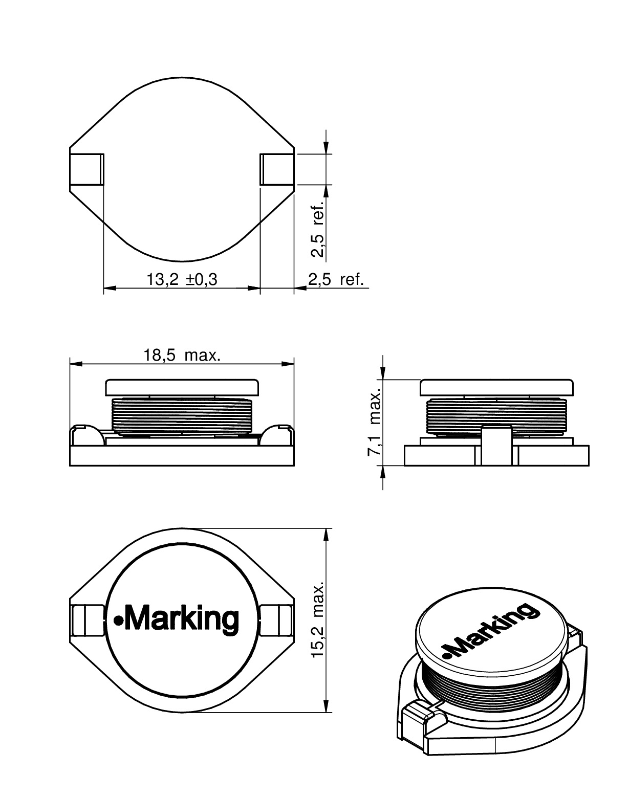 WEPD4 SMT Power Inductor Passive Components Würth Elektronik